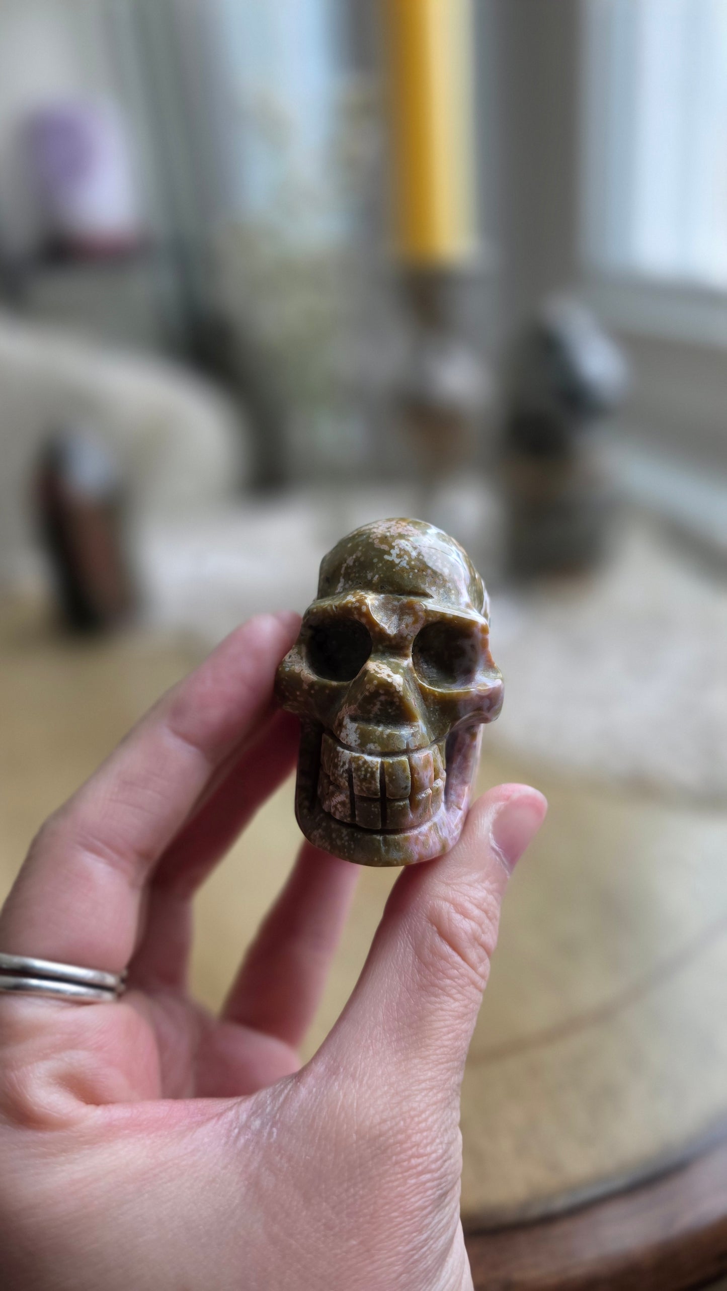 Ocean Jasper Skull 2