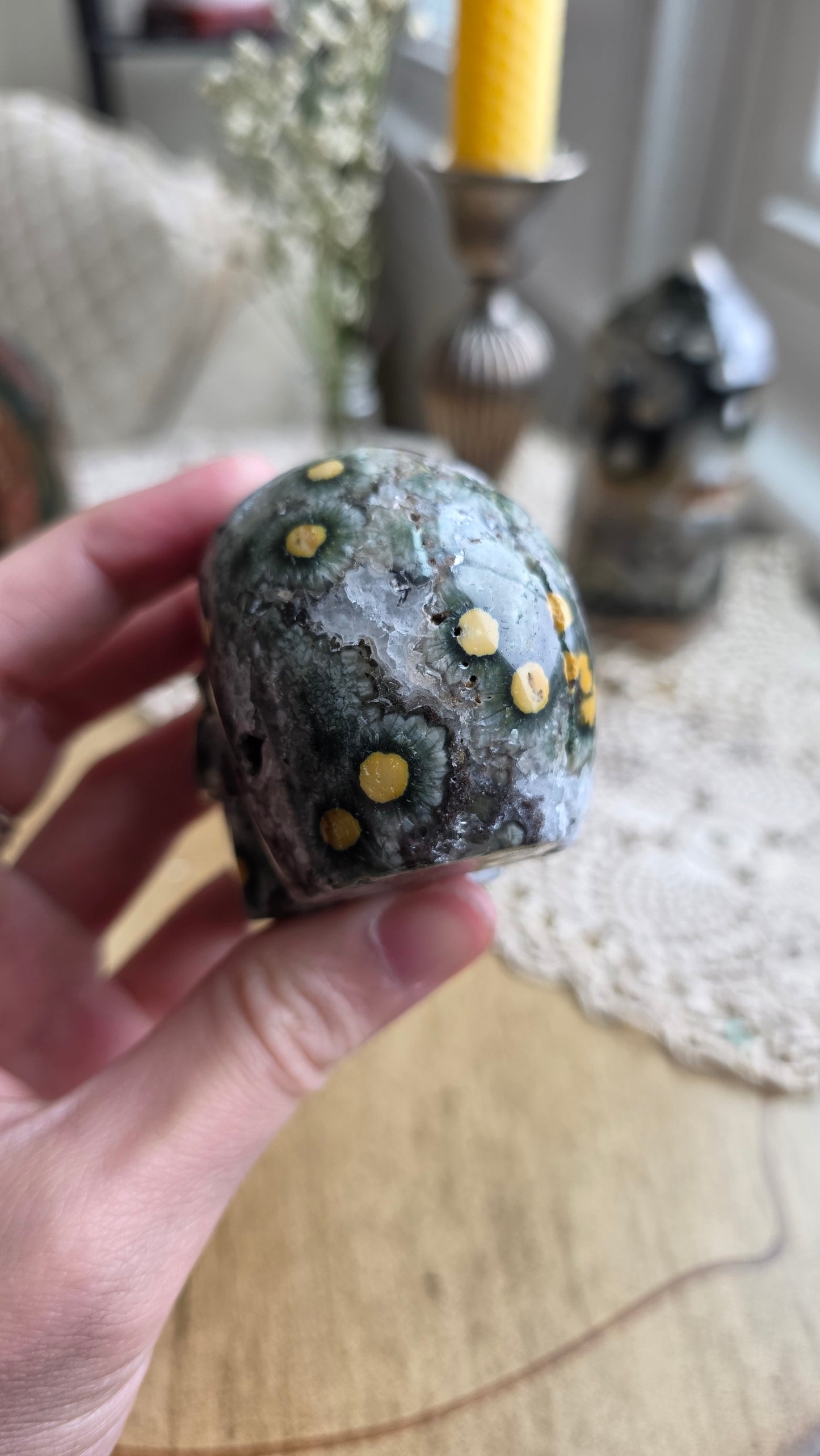 Ocean Jasper Skull 1