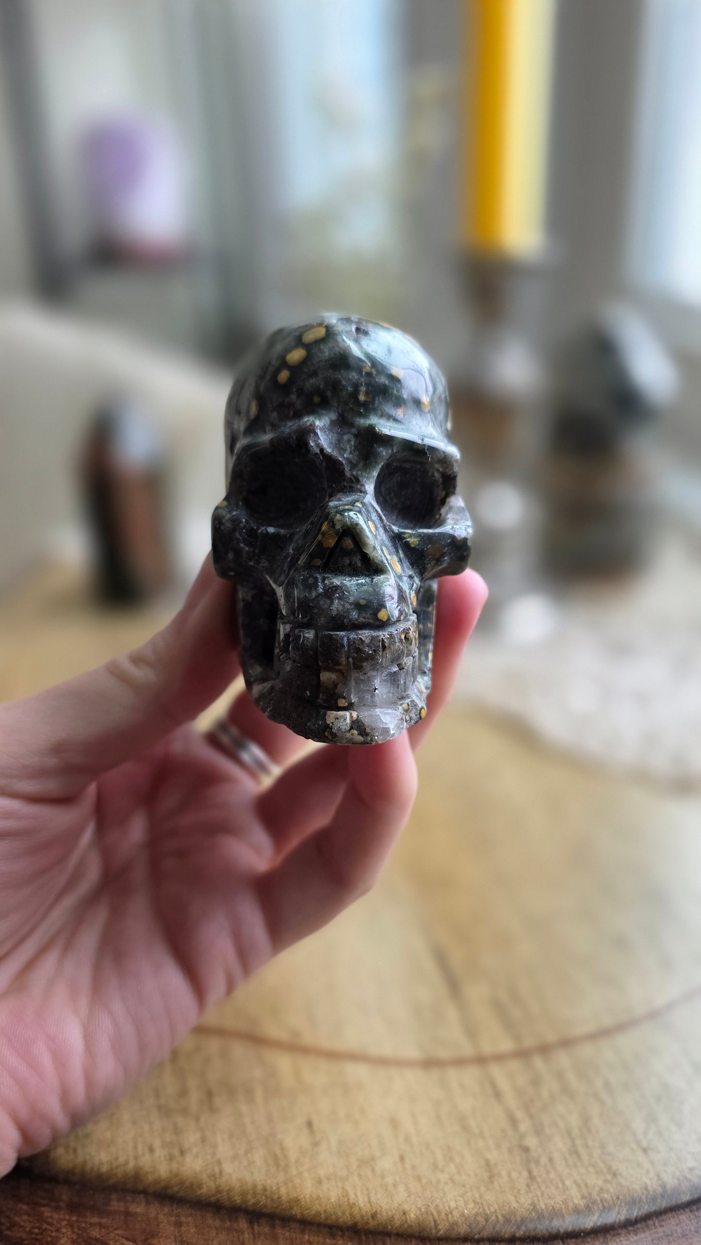 Ocean jasper skull 3