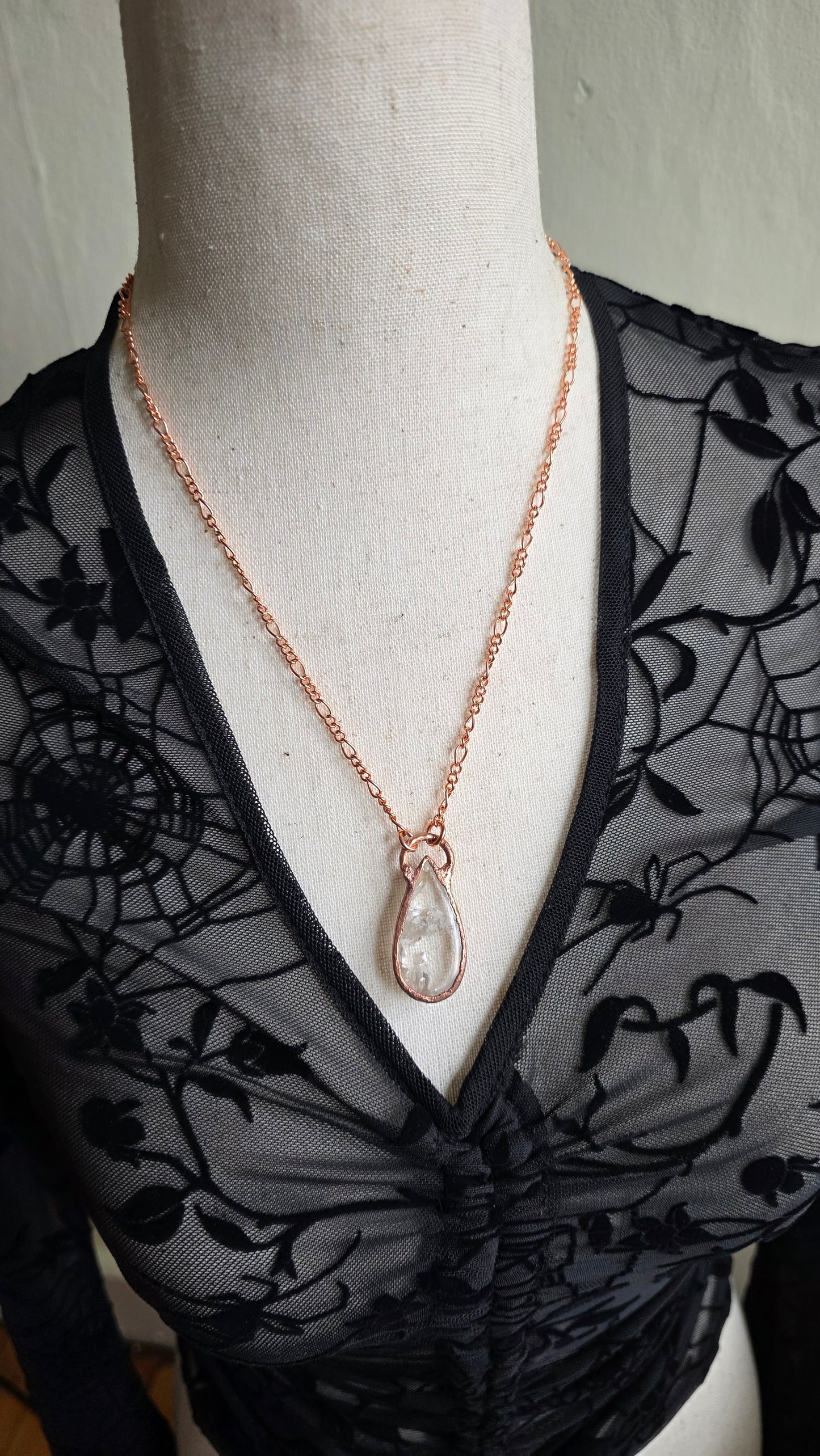 Manifestation Quartz Copper Necklace