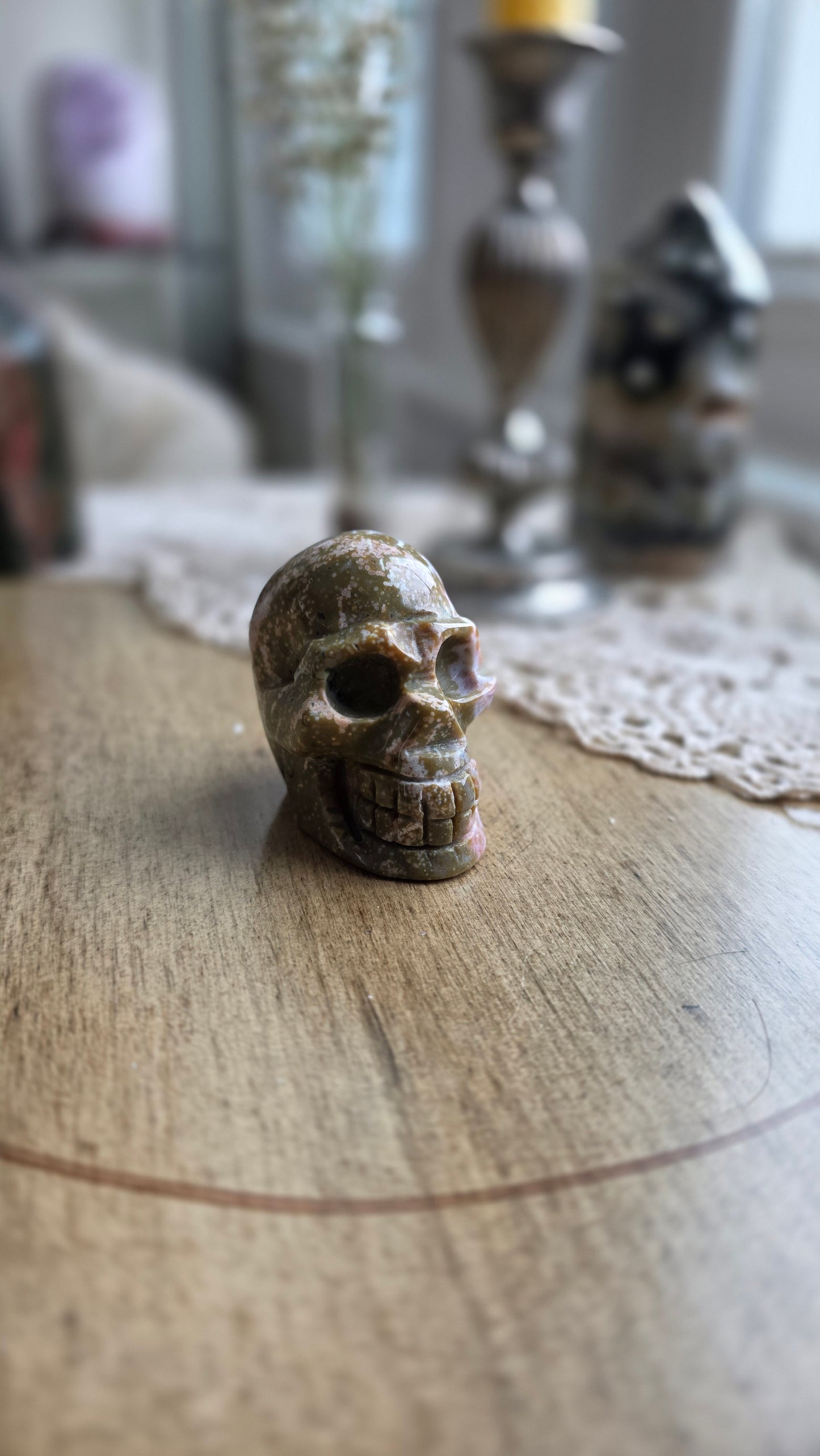 Ocean Jasper Skull 2