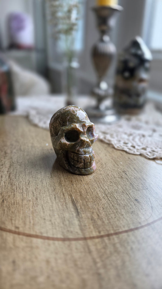 Ocean Jasper Skull 2