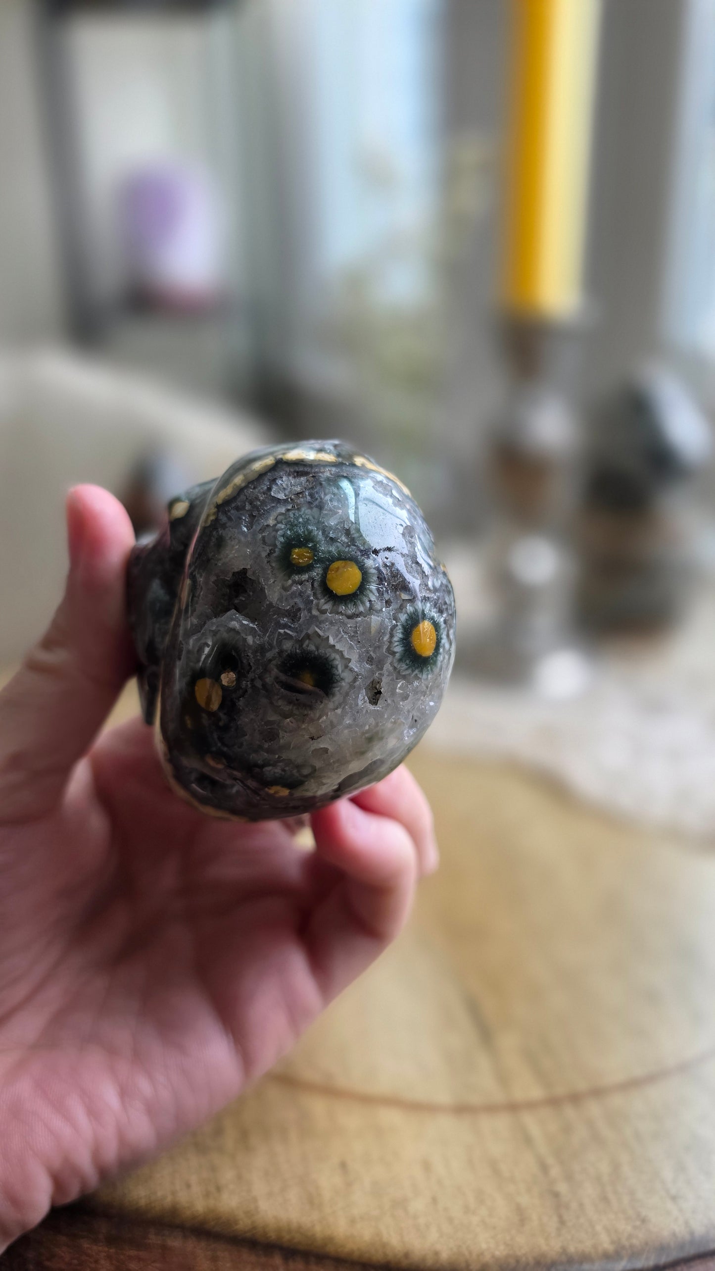 Ocean jasper skull 3