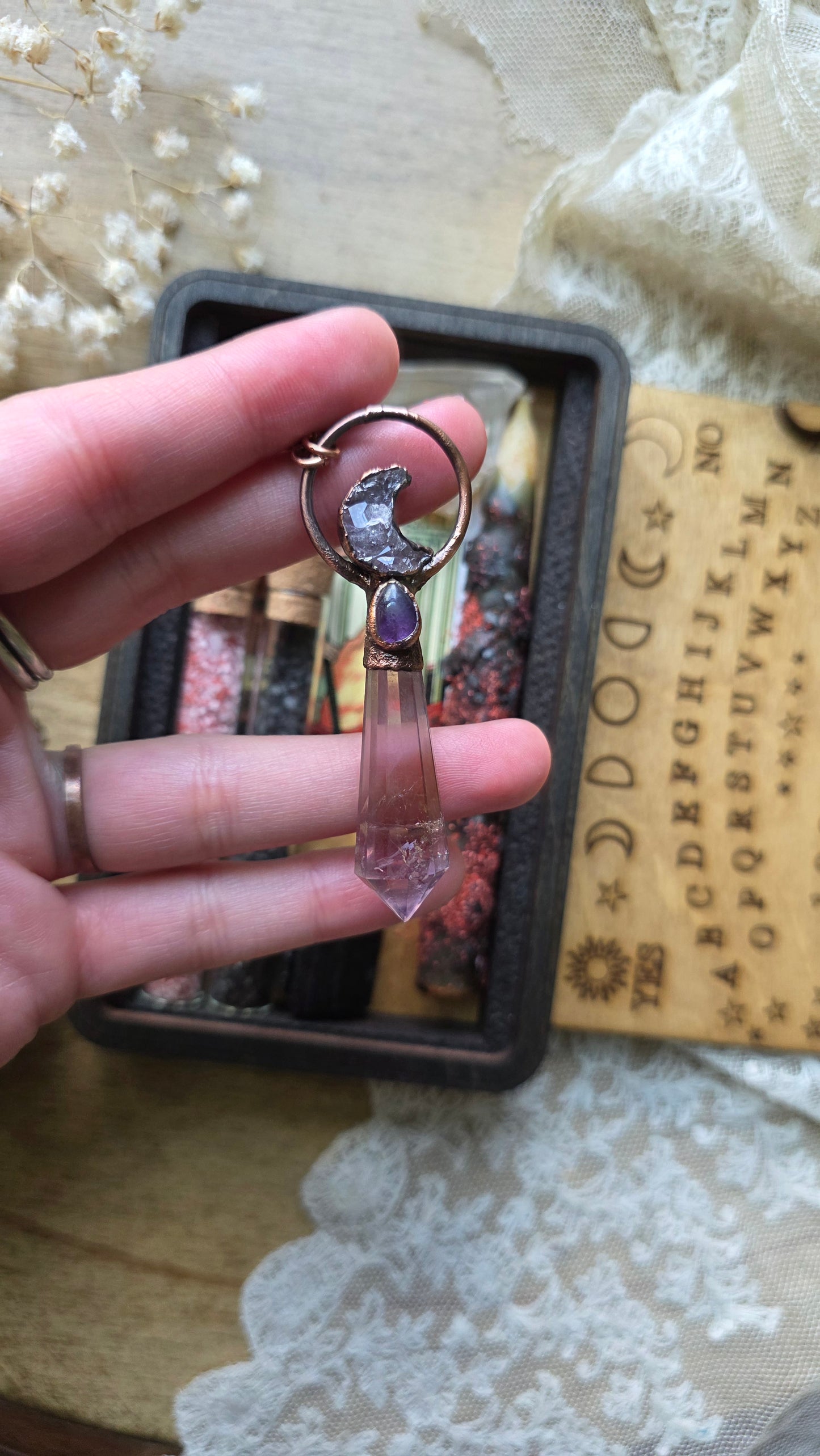 Luna: Wooden Ouija Spell and Pendulum Kit, Jdrewsilvers collaboration