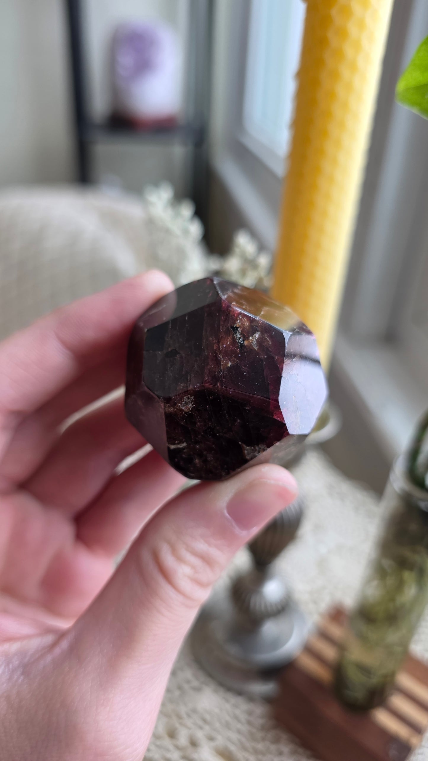 Raspberry Garnet Dodechahedron 3