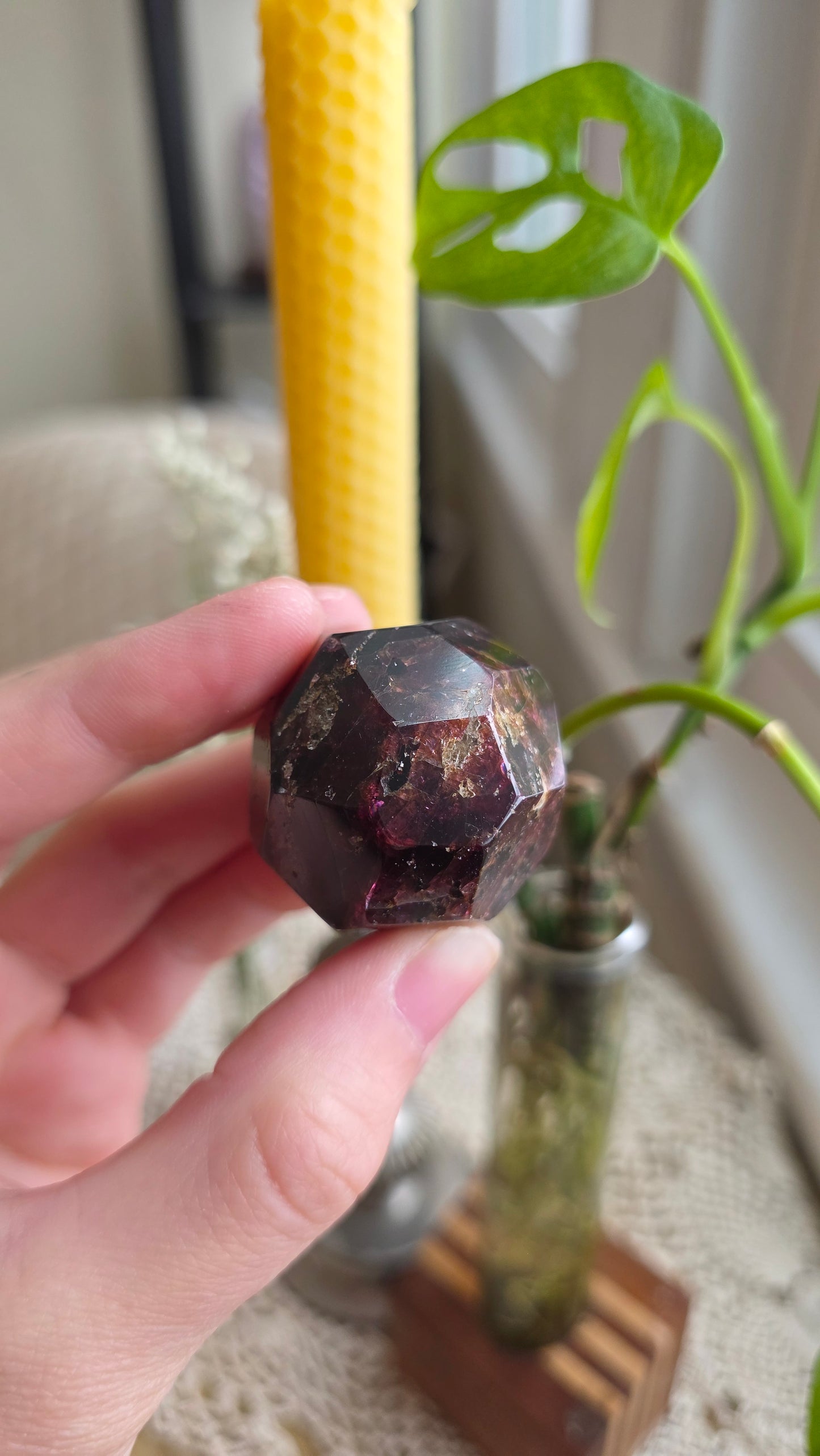 Raspberry Garnet Dodechahedron 11