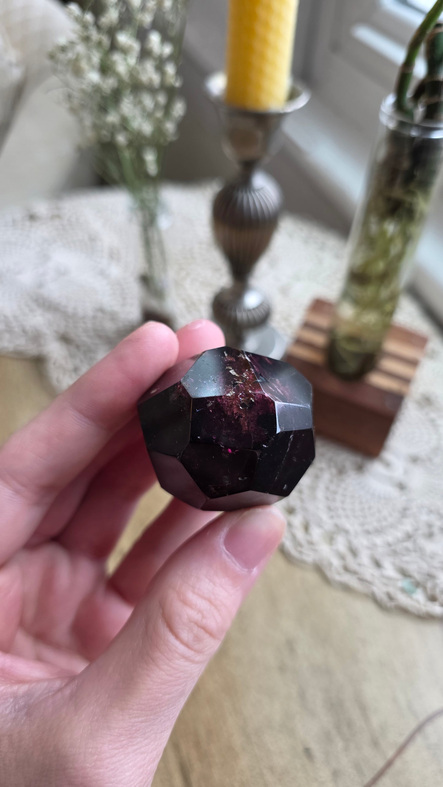 Raspberry Garnet Dodechahedron 2