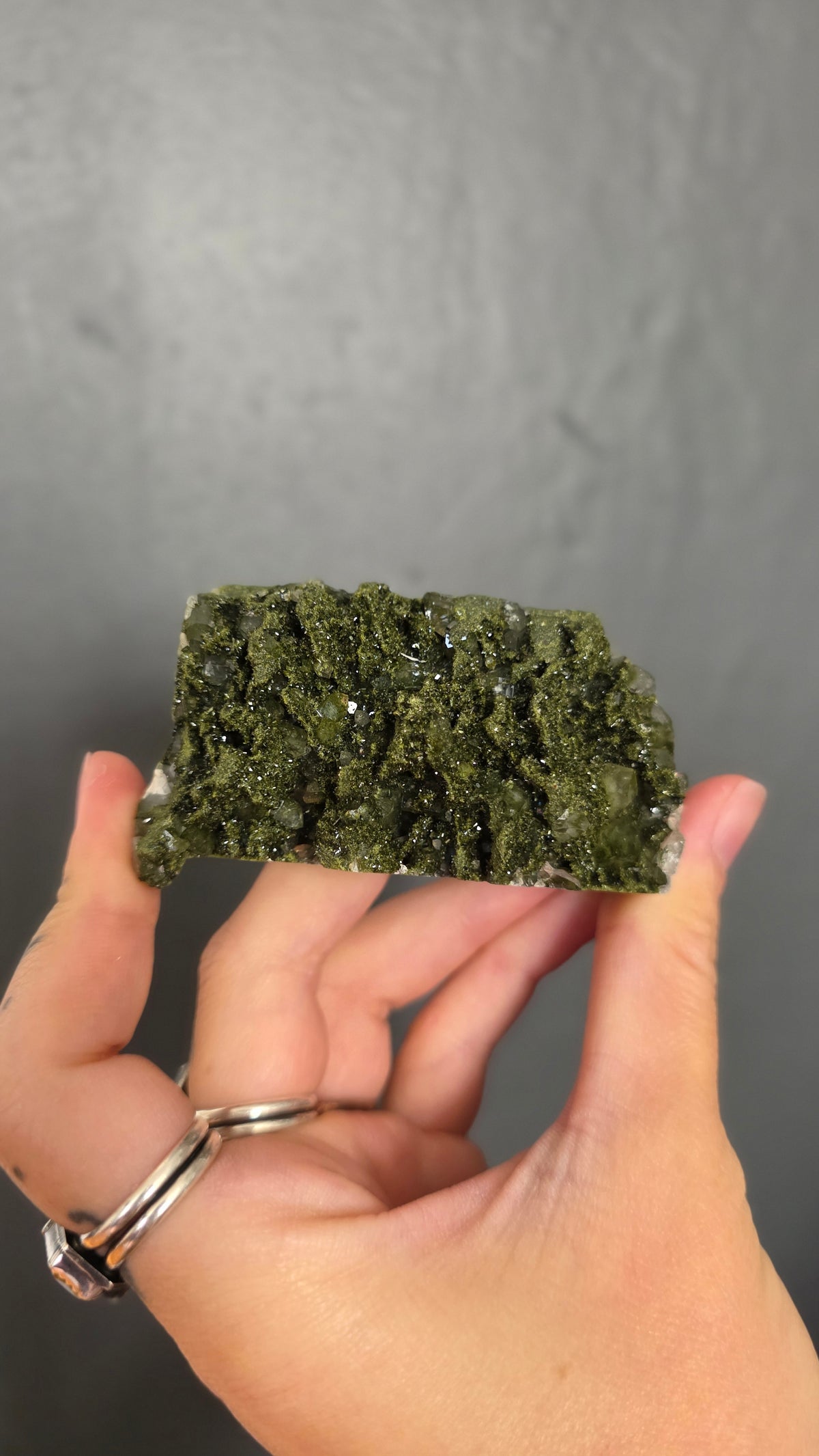 Epidote in Quartz