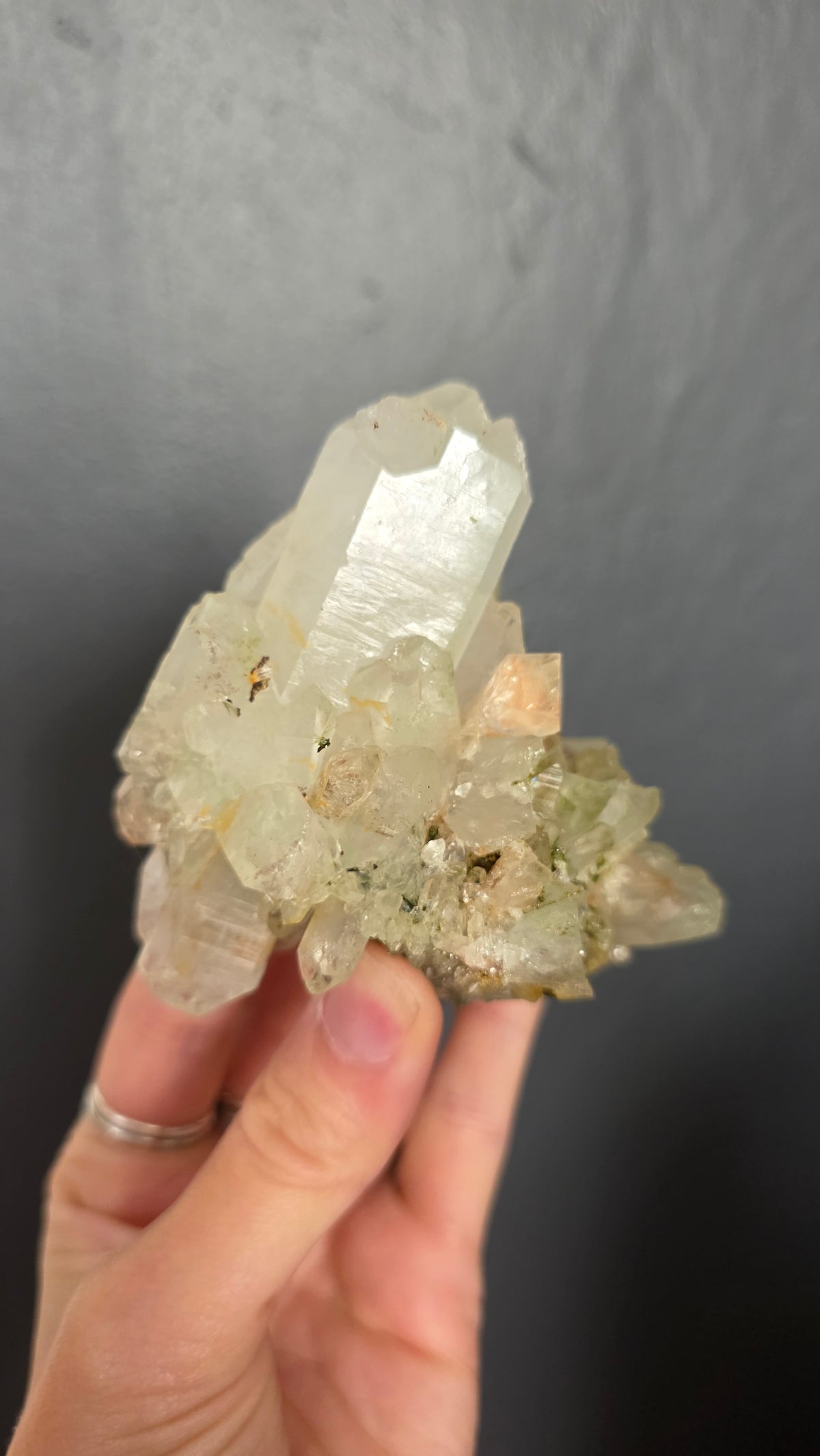 Epidote in Quartz