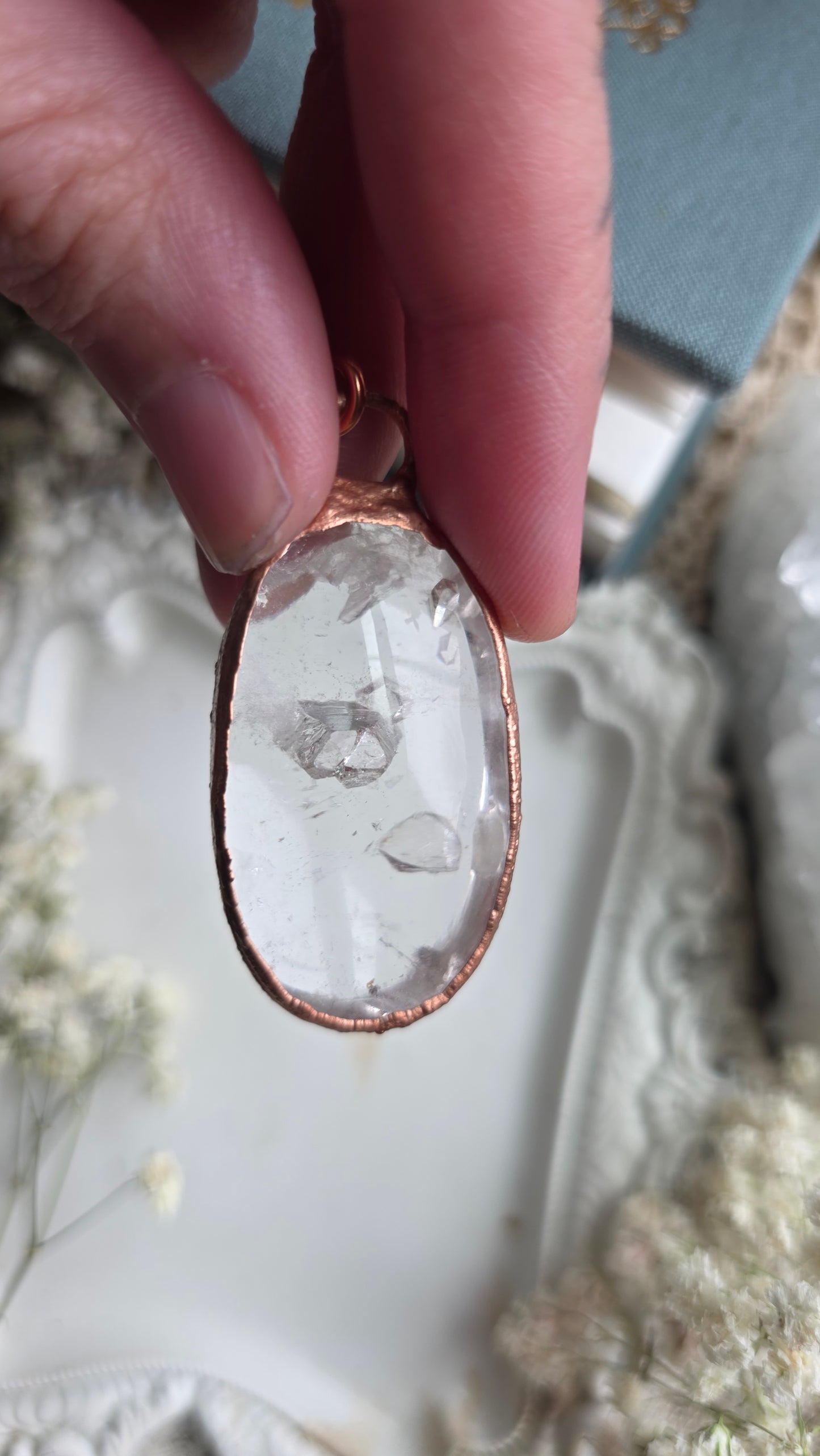 Manifestation Quartz Copper Necklace