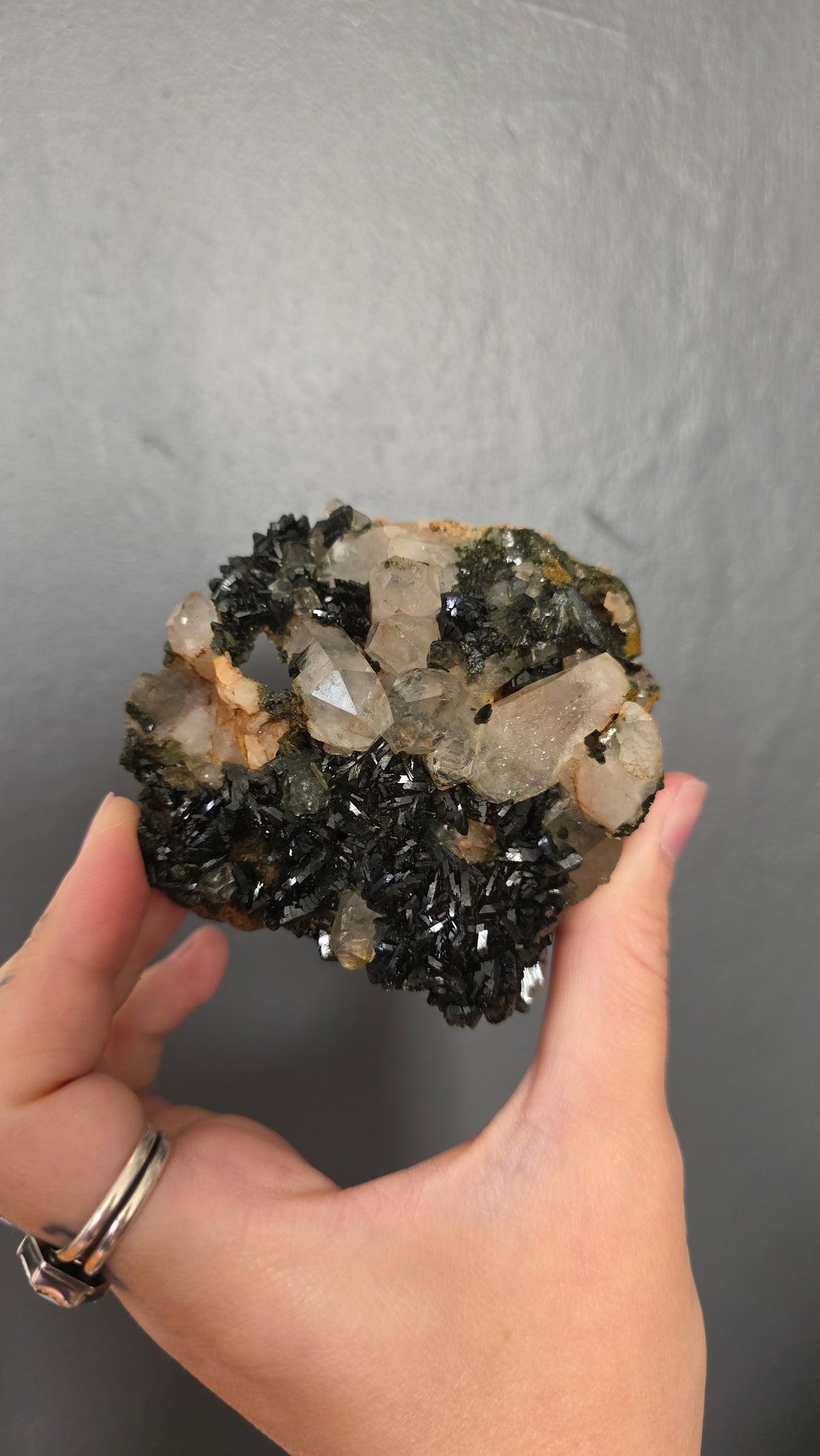 Epidote in Quartz
