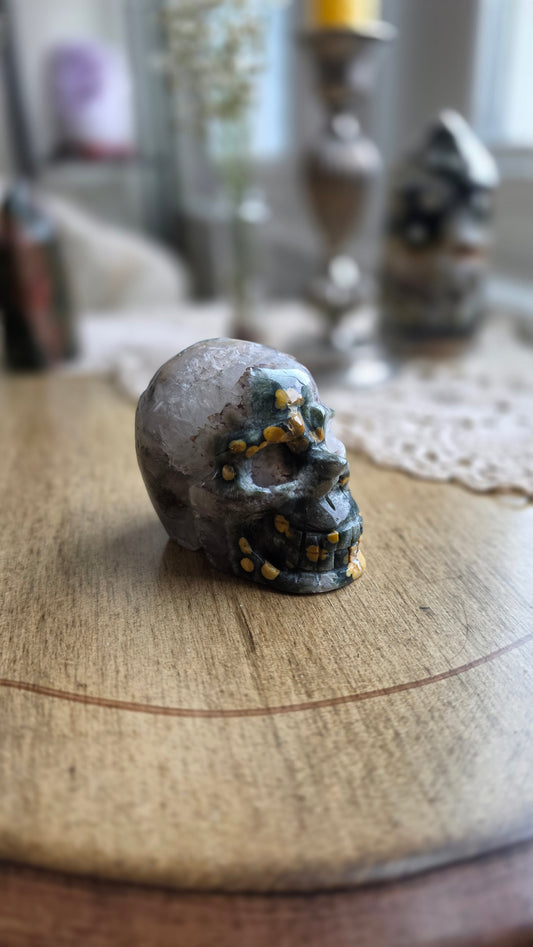 Ocean Jasper Skull 4