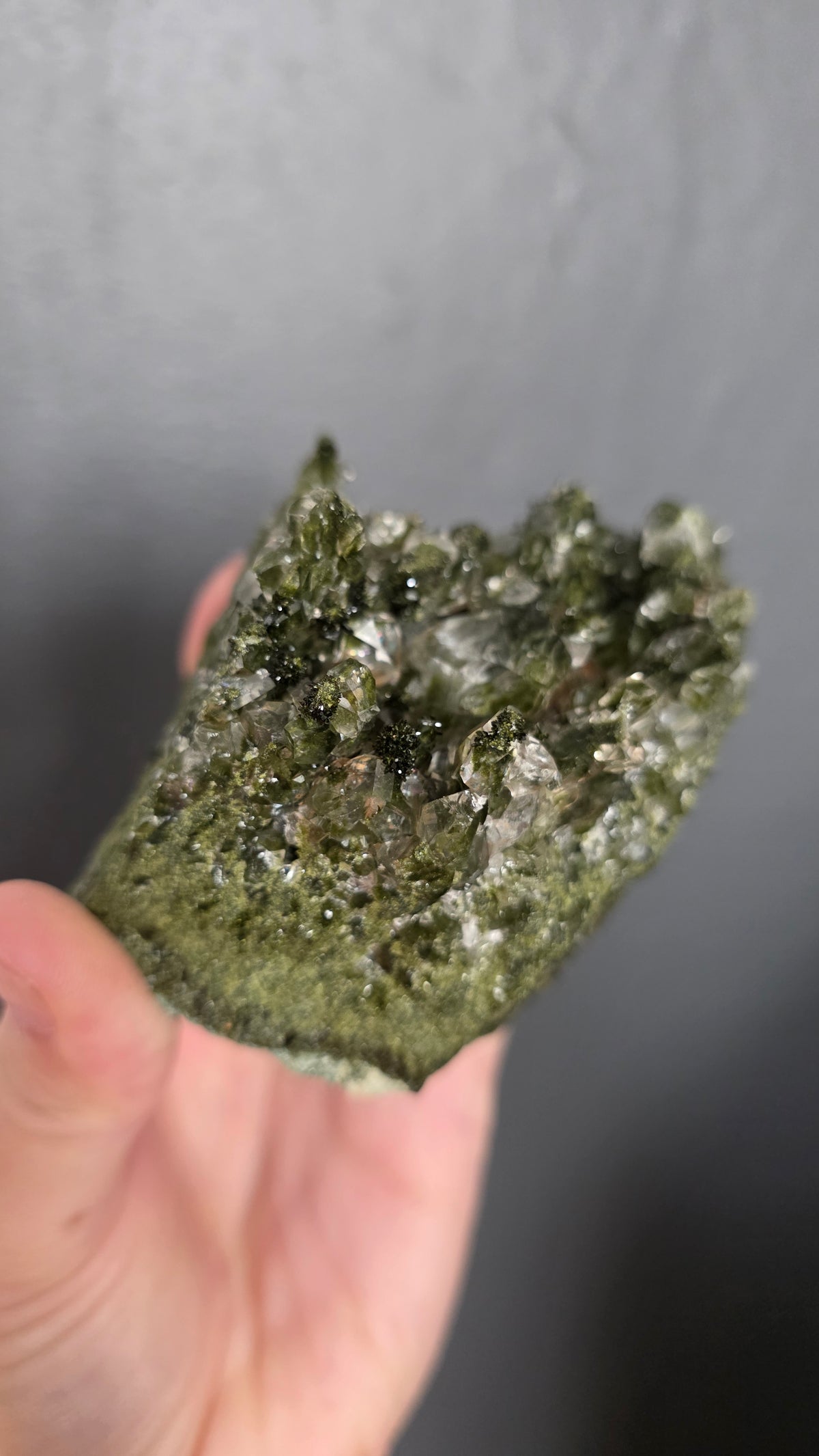 Epidote in Quartz