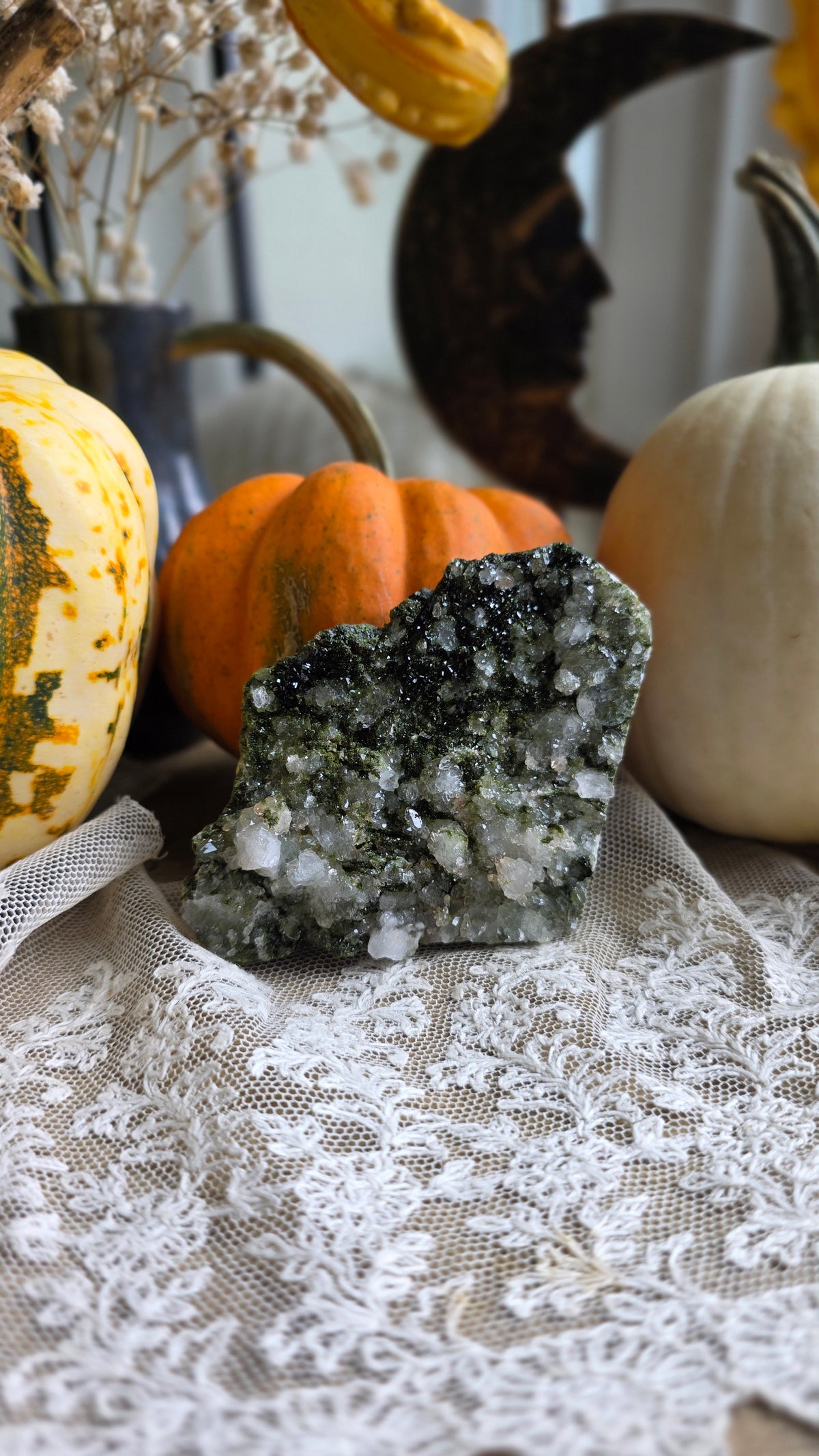 Epidote in Quartz