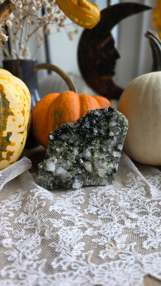 Epidote in Quartz
