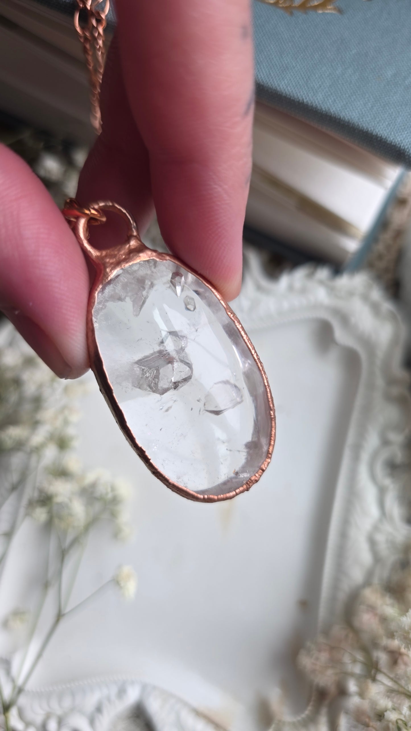 Manifestation Quartz Copper Necklace