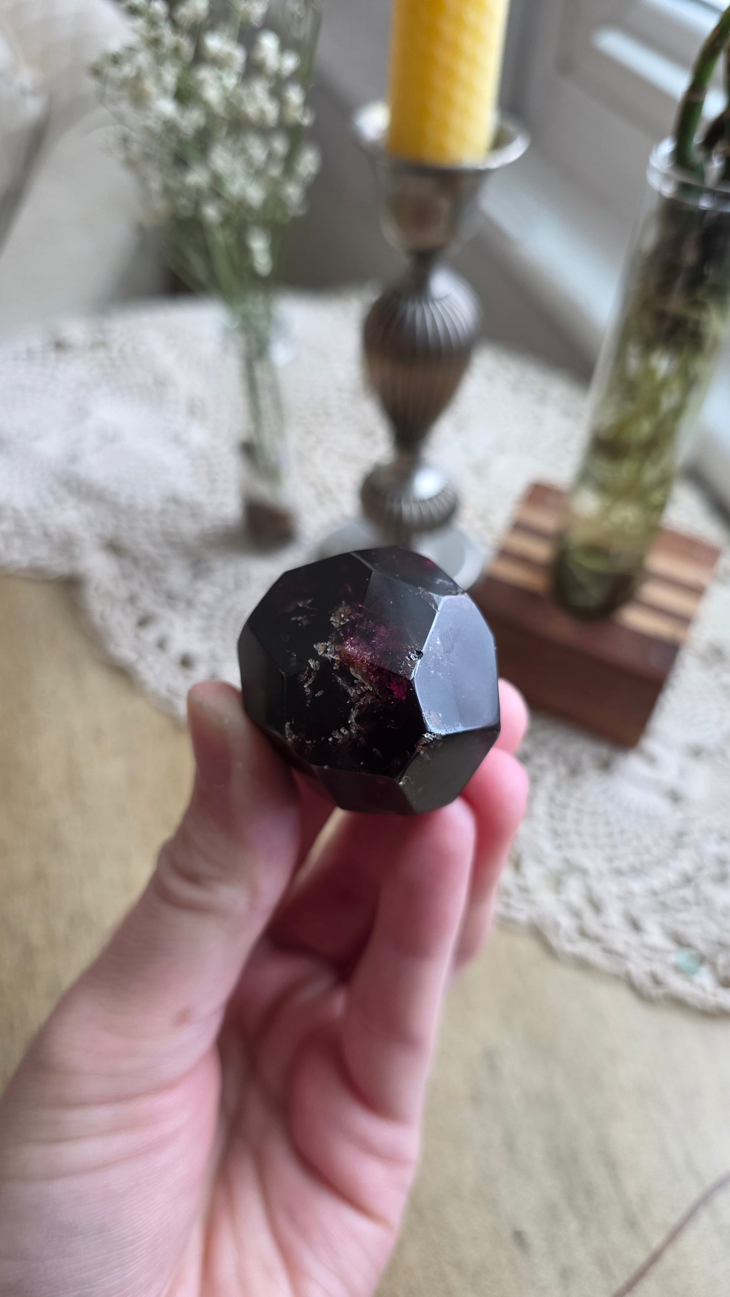 Raspberry Garnet Dodechahedron 2