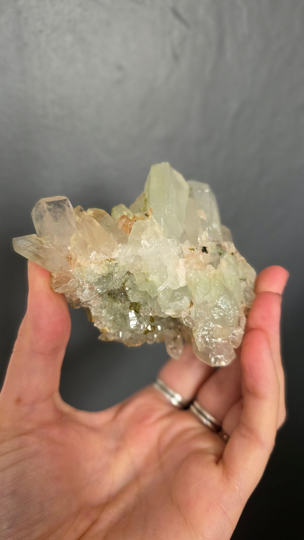 Epidote in Quartz