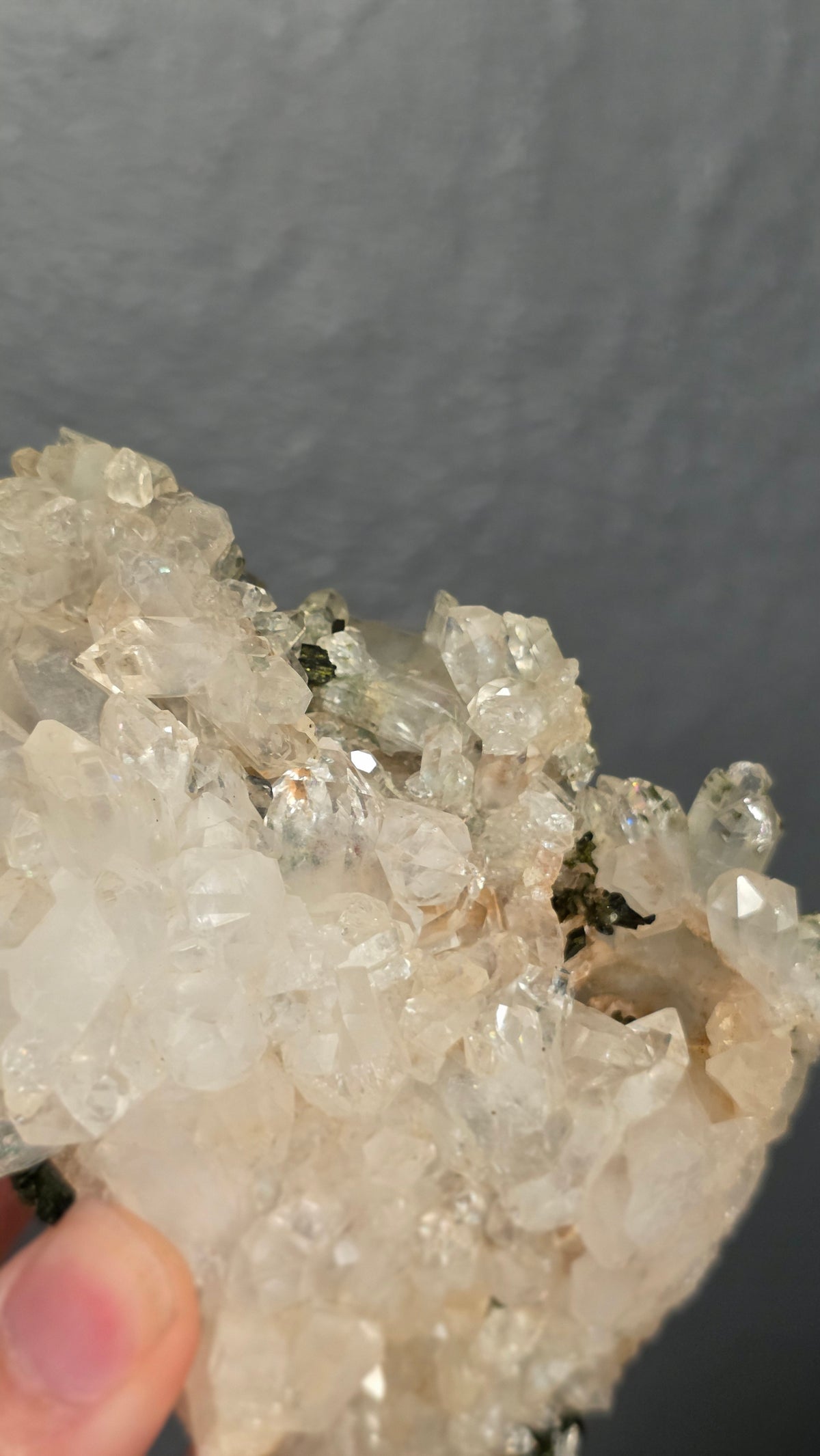 Epidote in Quartz