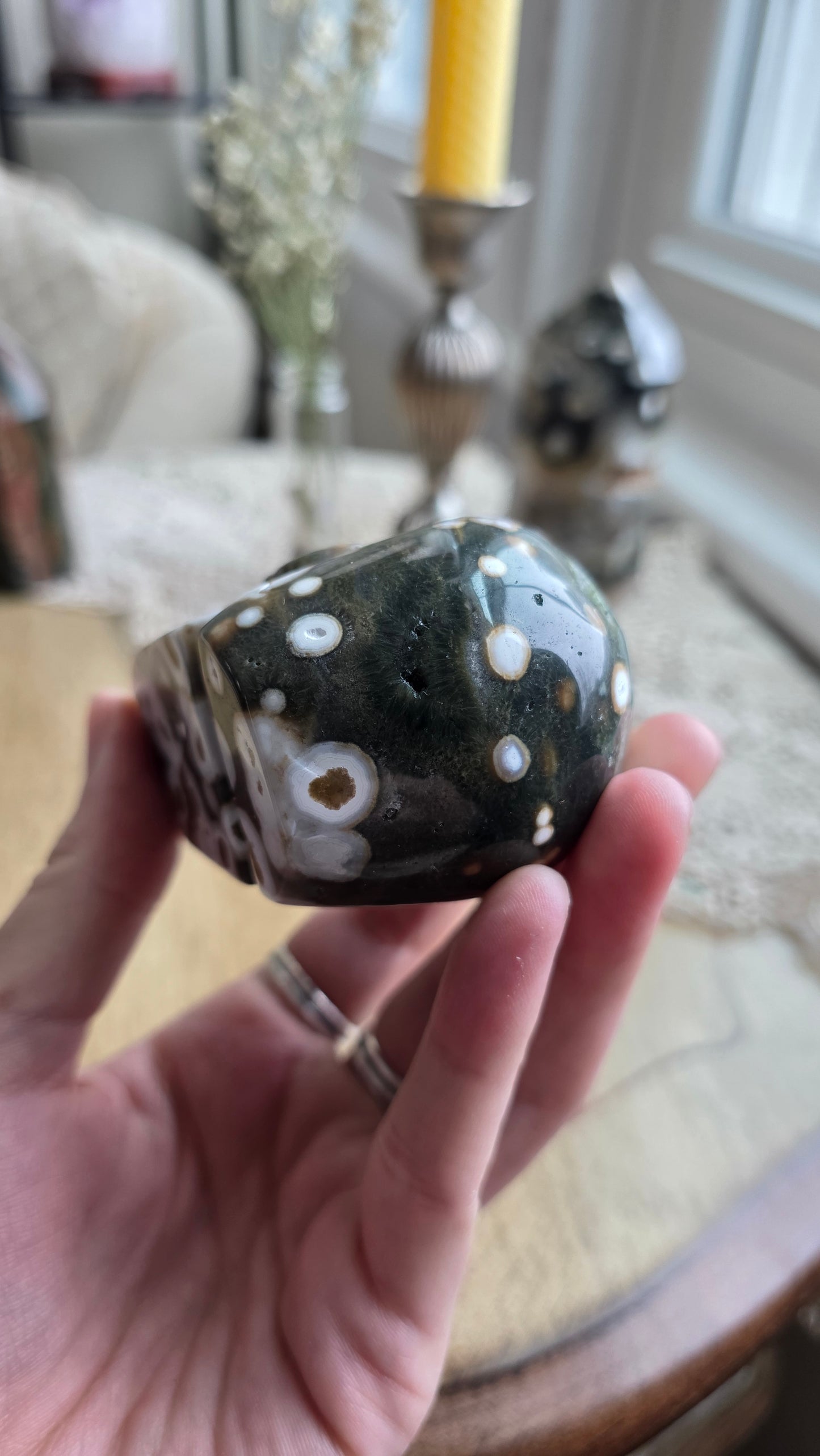 Ocean Jasper Skull 6