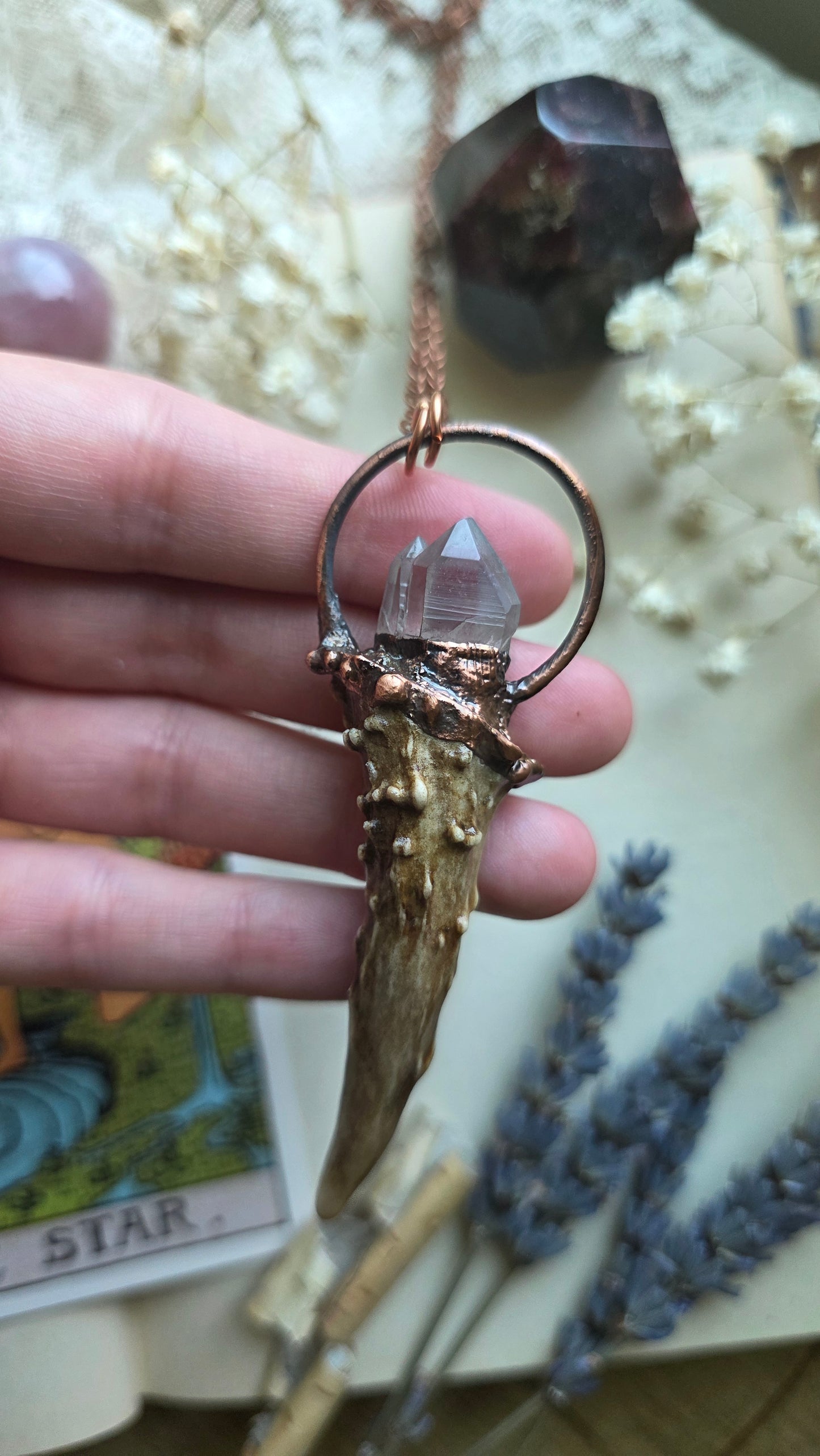 Fable: Antler Shed with Quartz