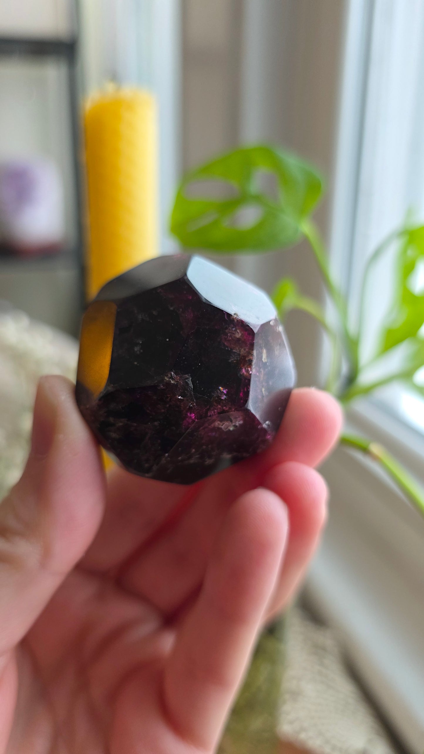 Raspberry Garnet Dodechahedron 13