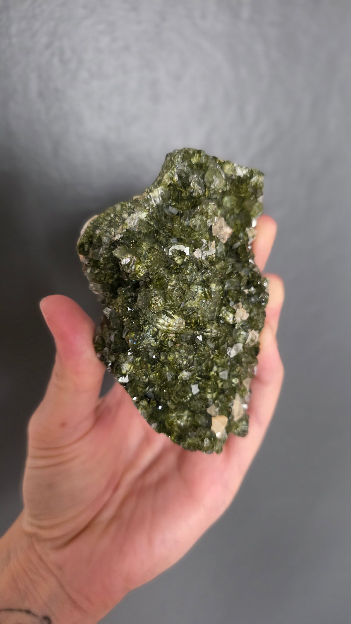Epidote in Quartz