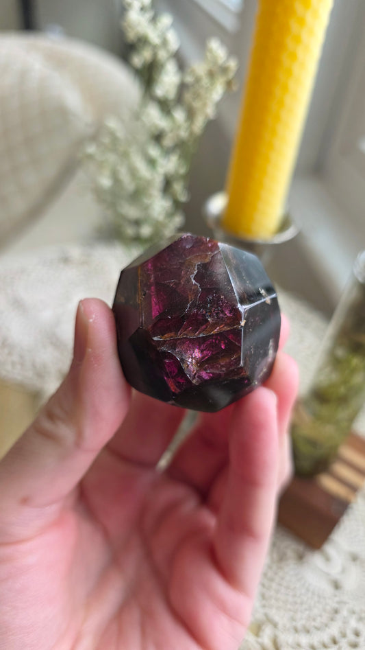 Raspberry Garnet Dodechahedron 5