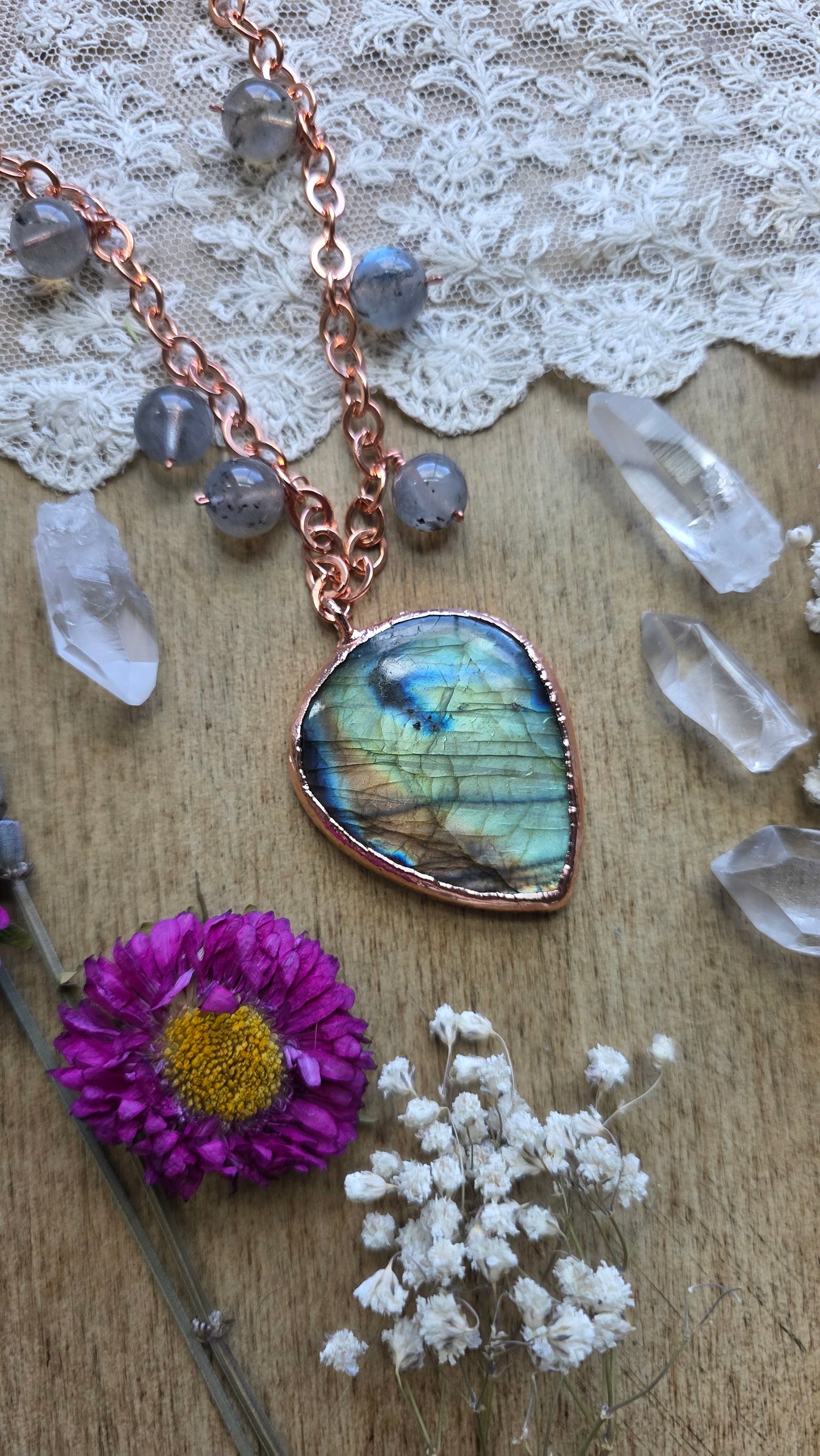 Labradorite Copper Necklace