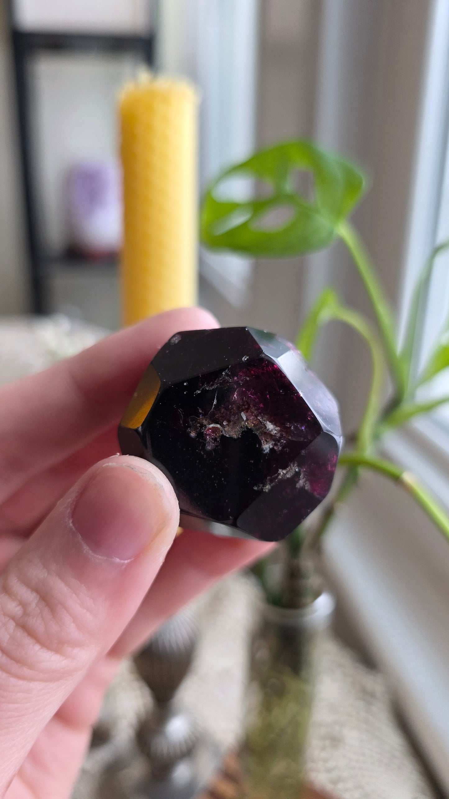 Raspberry Garnet Dodechahedron 14