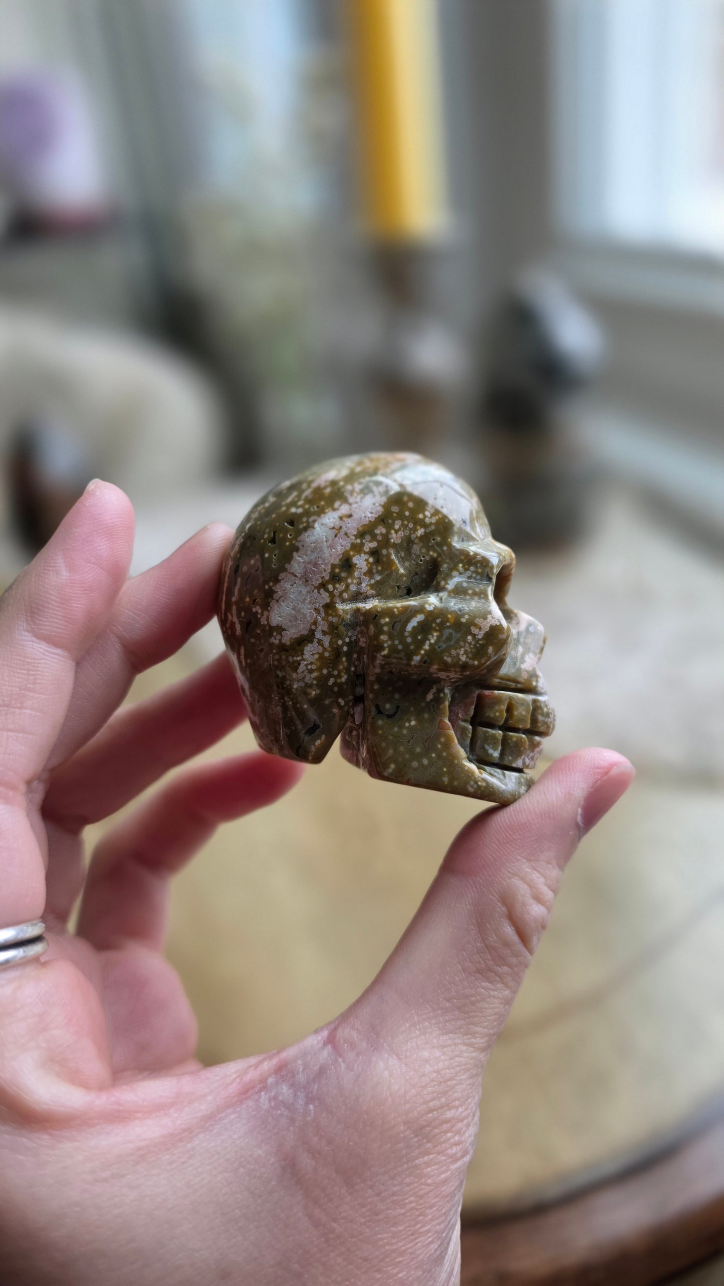 Ocean Jasper Skull 2