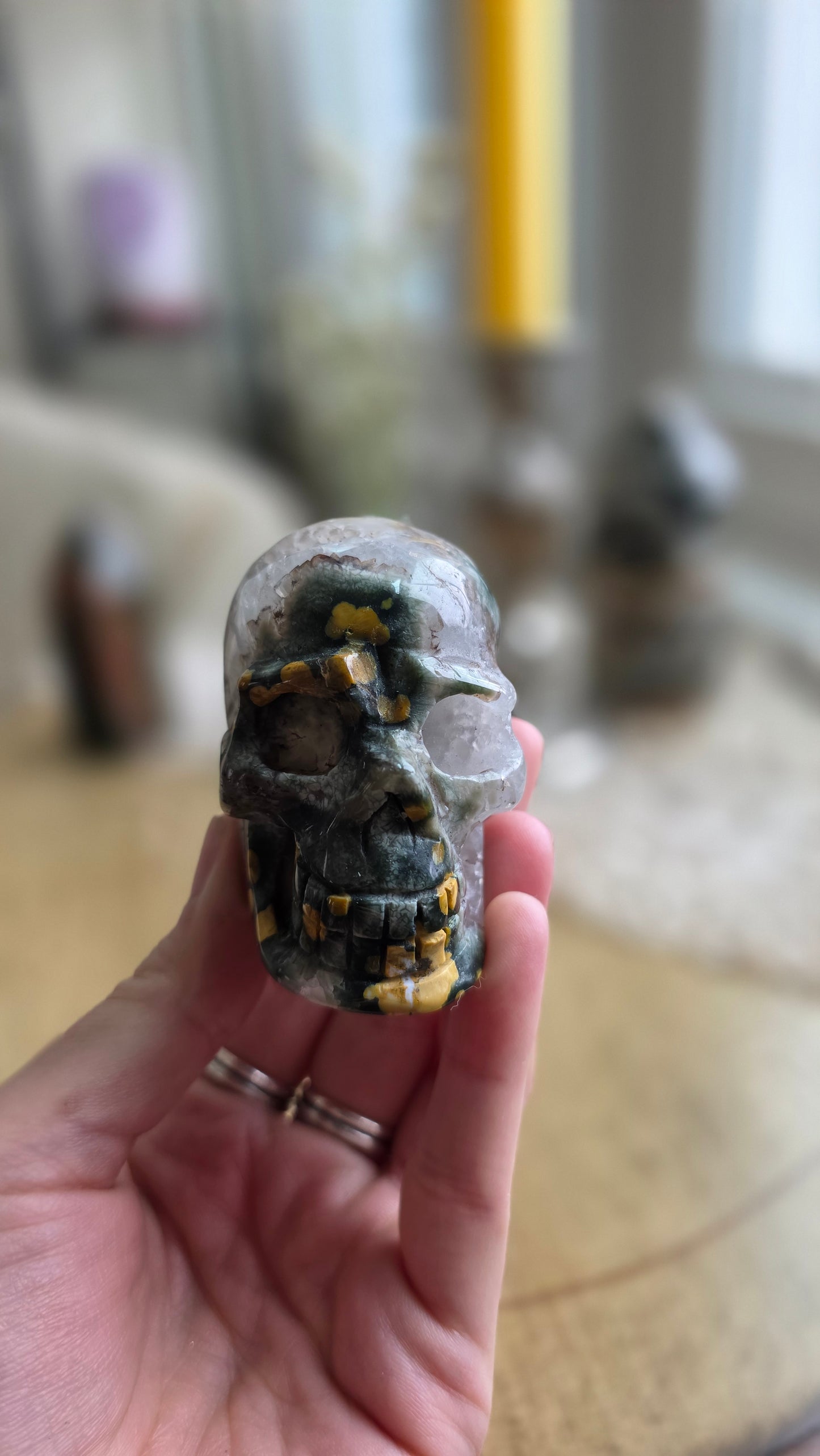 Ocean Jasper Skull 4