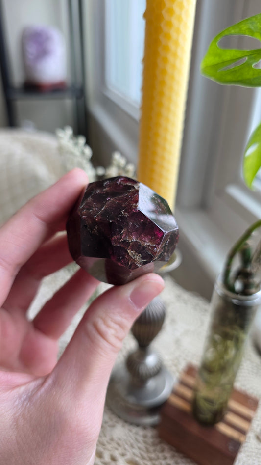 Raspberry Garnet Dodechahedron 3