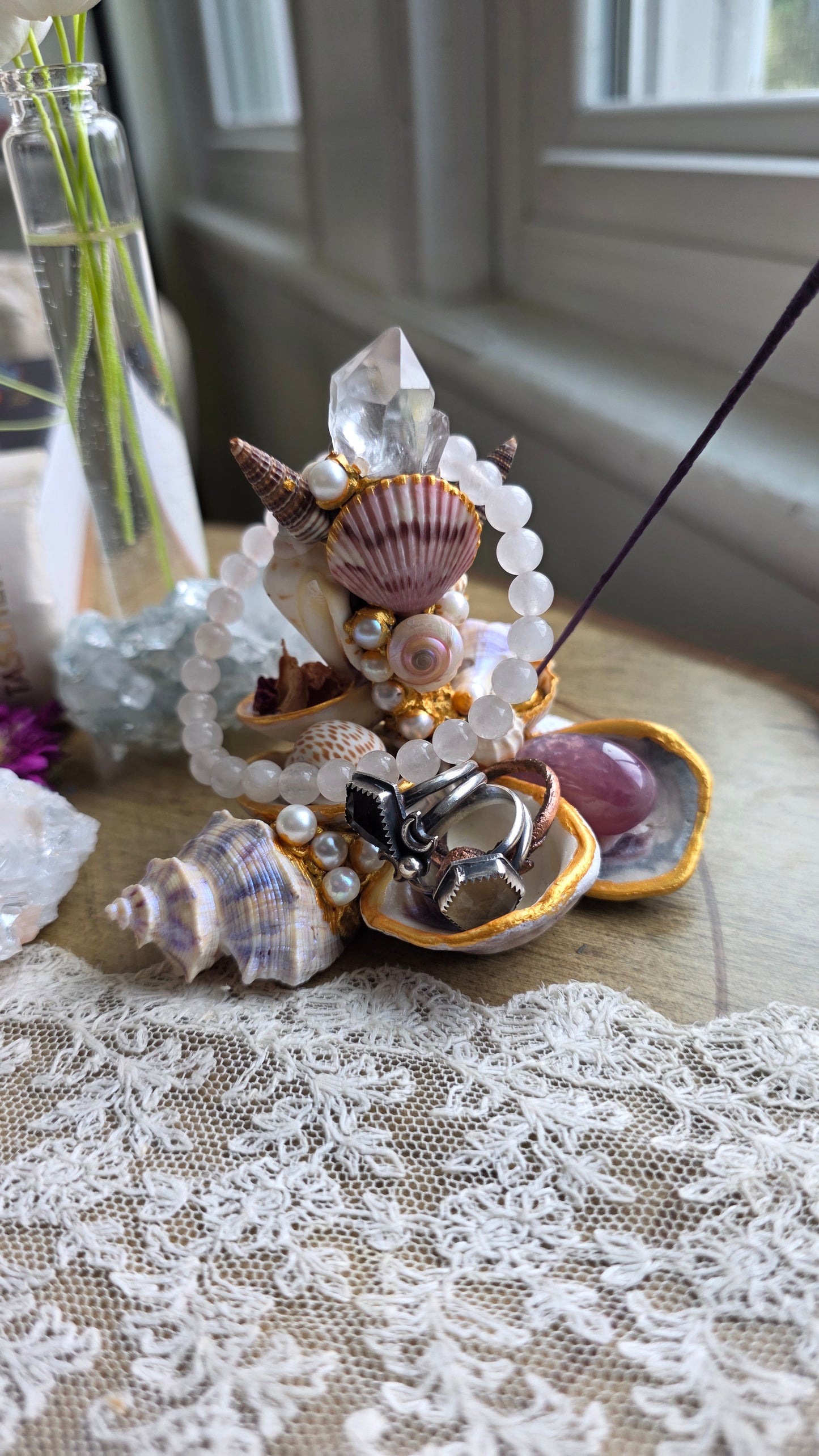 Aphrodite Real Shell Offering/Trinket Dish