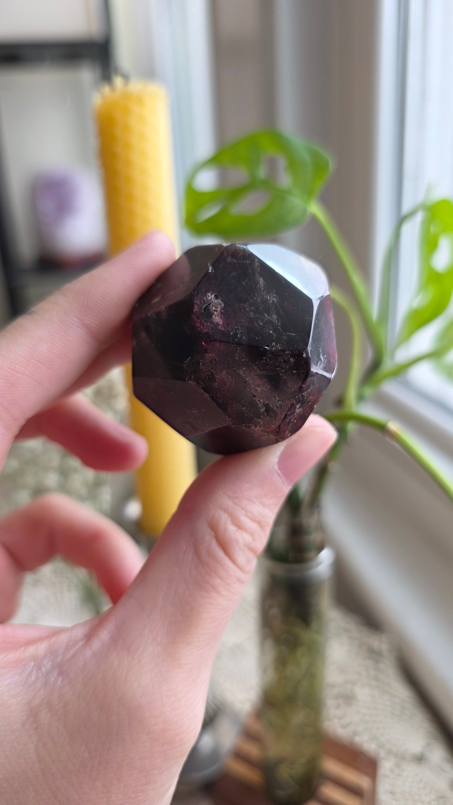 Raspberry Garnet Dodechahedron 13
