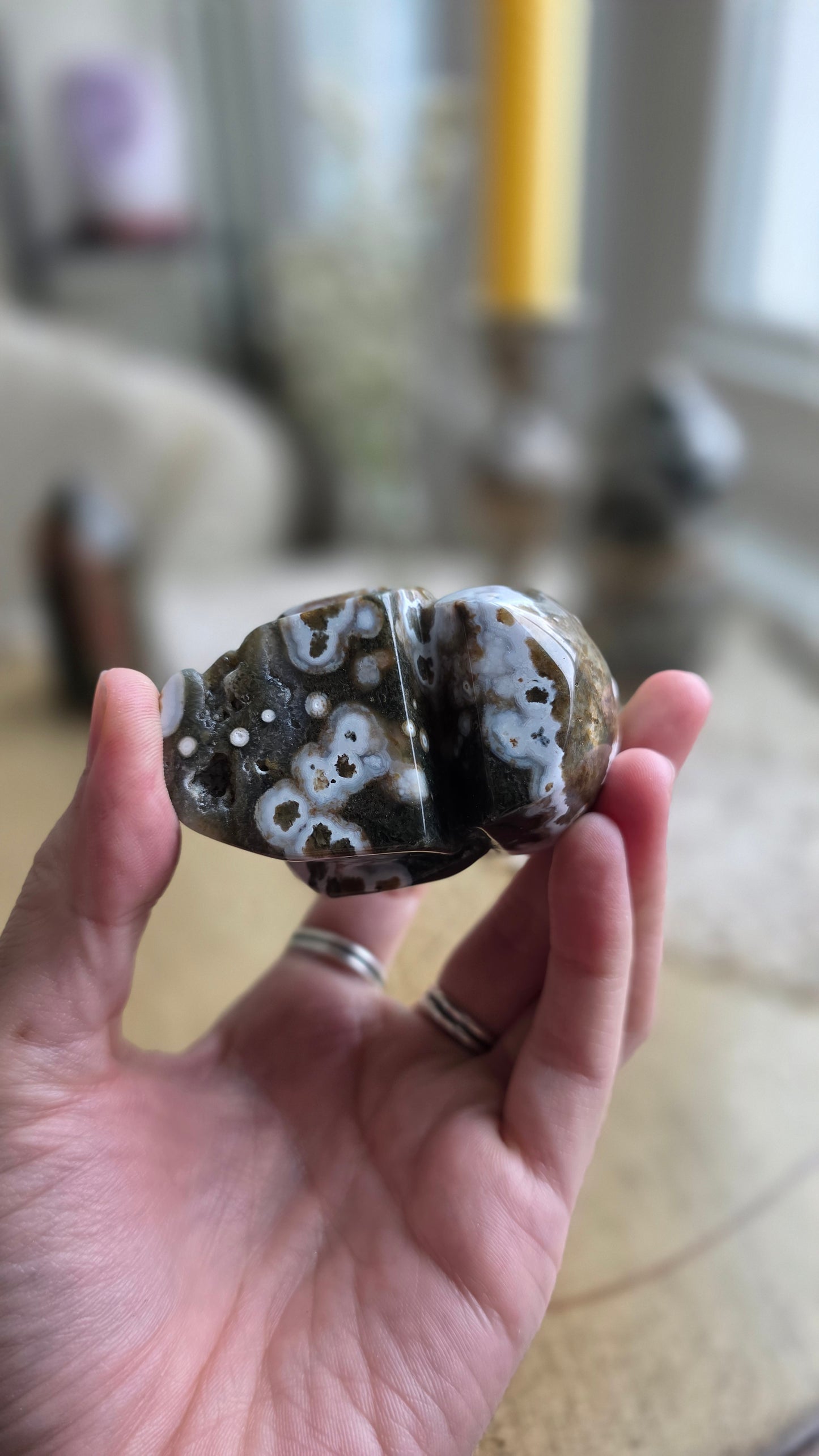Ocean Jasper Skull 5