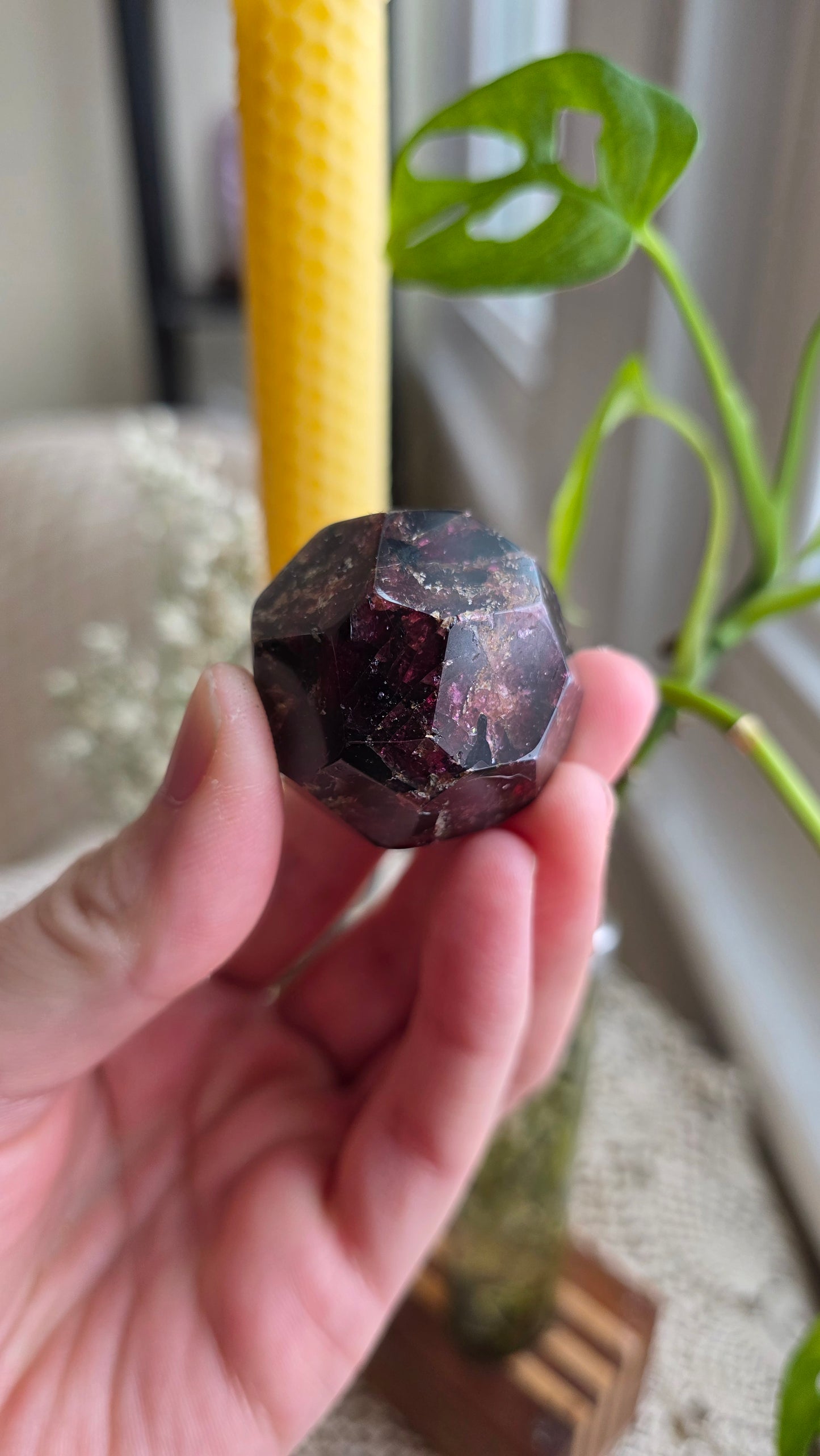Raspberry Garnet Dodechahedron 11