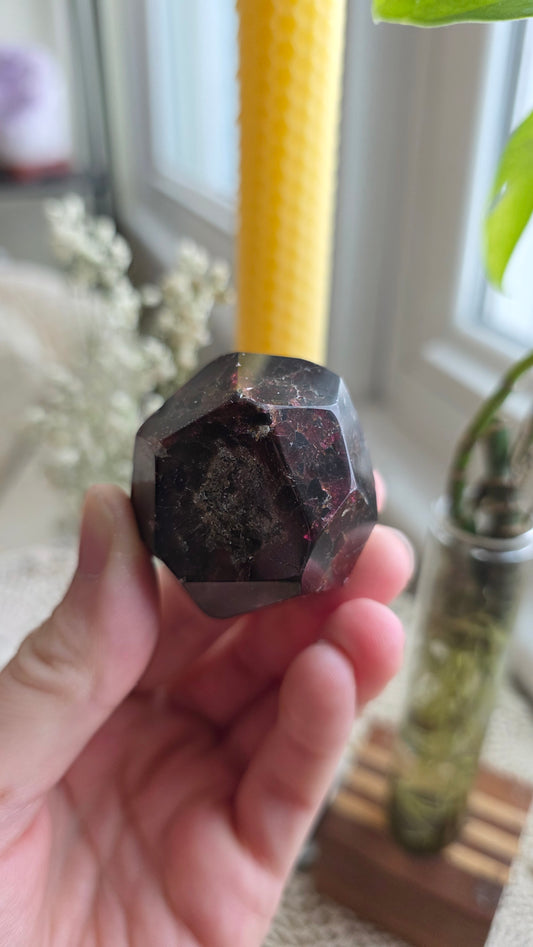 Raspberry Garnet Dodechahedron 4